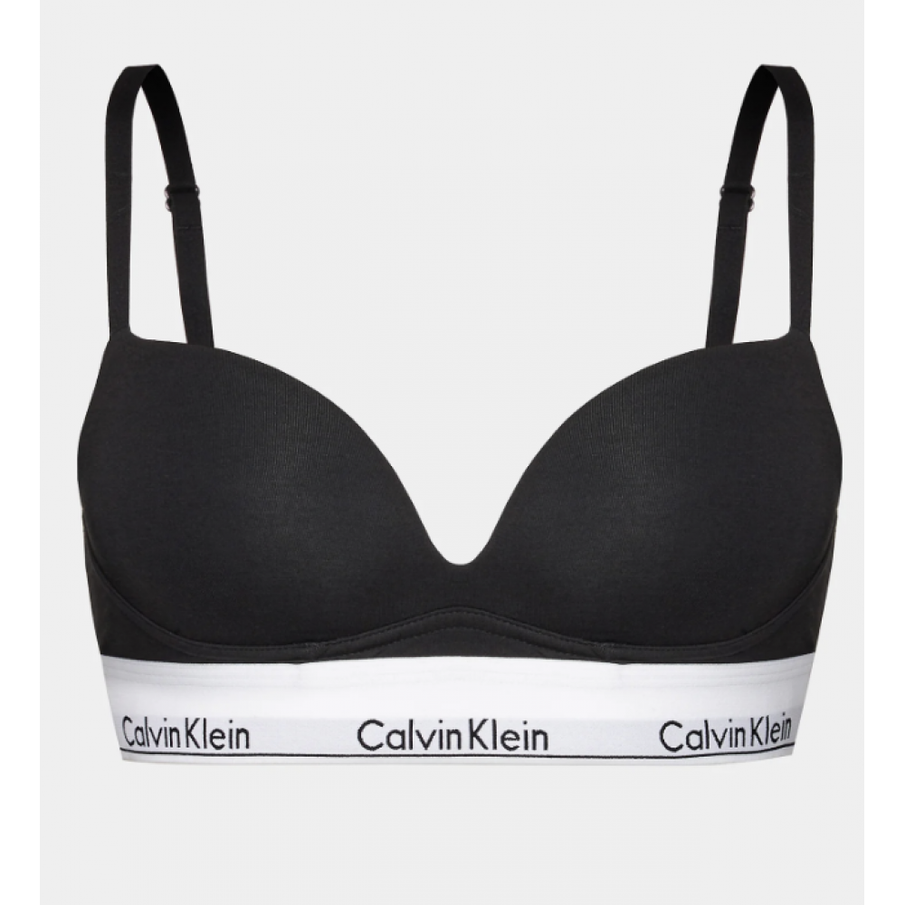 000QF7623E UBI CALVIN KLEIN ΓΥΝ. ΣΤΗΘΟΔΕΣΜΟΣ ΜΠΟΥΣΤΑΚΙ CUP B, CUP C χρώμα:ΜΑΥΡΟ