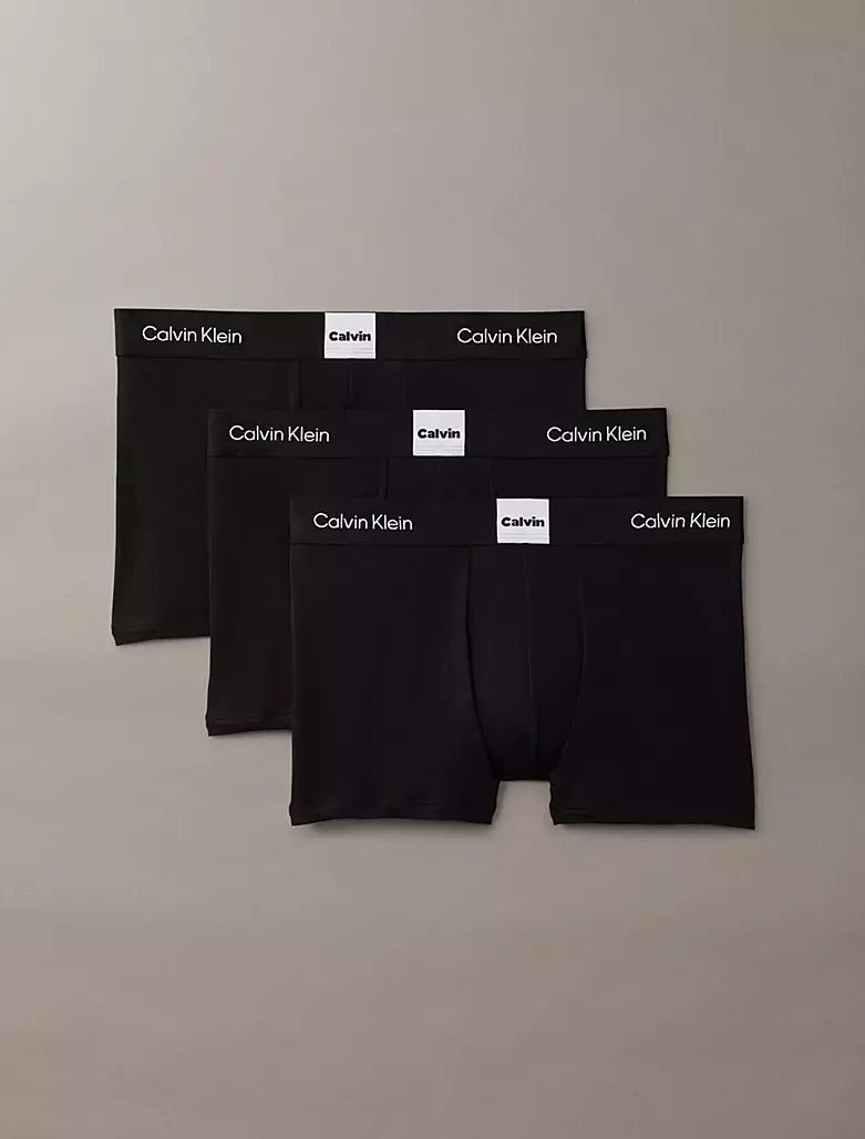LV00NB4476 UB1 COTTON STRETCH 3PK CALVIN KLEIN ΑΝΔΡΙΚ. ΜΠΟΞΕΡ 3 PACK Σετ 3 TEM classic Fit  100% ΒΑΜΒΑΚΙ, χρώματα: 3 ΜΑΥΡΑ ΜΑΥΡΟ