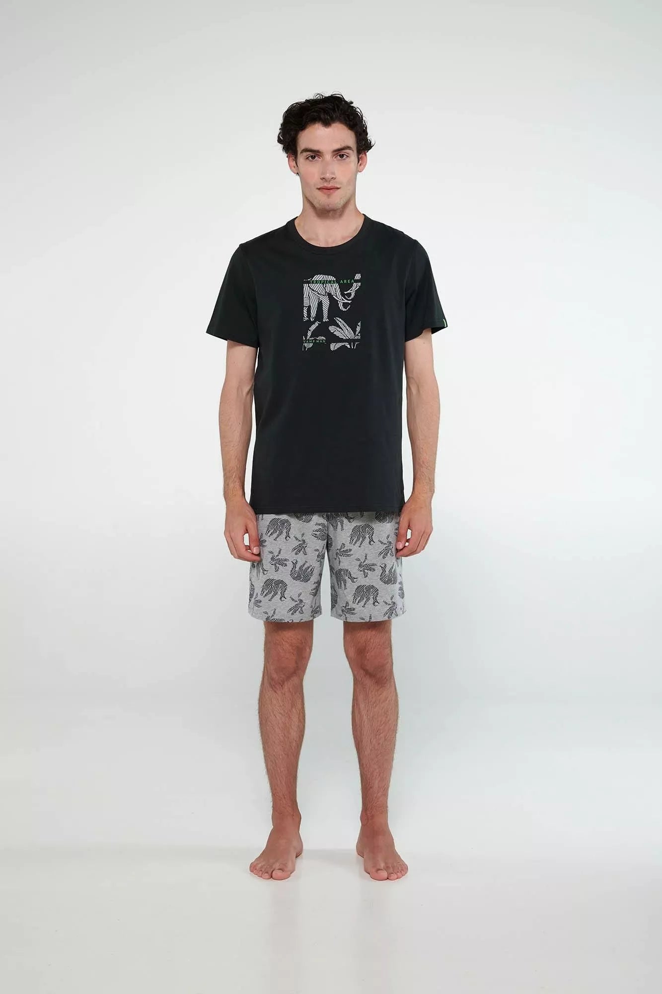 20611 102 VAMP ΑΝΔΡΙΚ. ΠΥΤΖΑΜΑ χρώμα: DARK GRAY