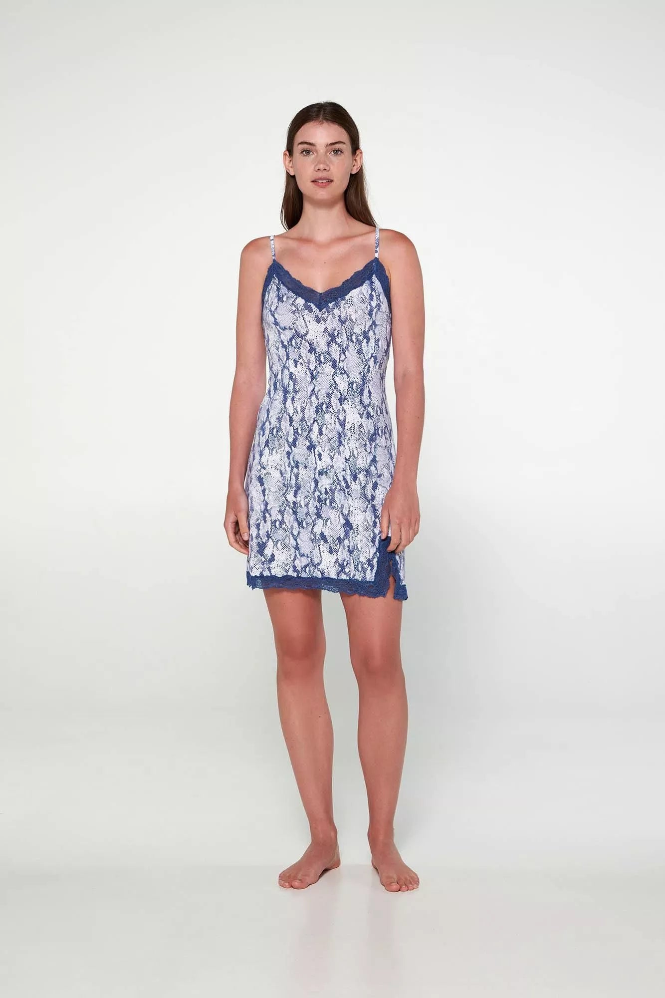 20801 VAMP ΓΥΝ. NYXTIKO NIGHTY χρώμα:BLUE BOA