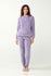 21306 825 VAMP ΓΥΝ. ΠΥΤΖΑΜΑ 100% ΠΟΛΥΕΣΤΕΡ χρώμα: LAVENDER SWEET  Πυτζάμα Interlock με Fleece Μανσέτες
