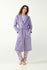 21332 825 VAMP ΓΥΝ. ΡΟΜΠΑ χρώμα: LAVENDER SWEET  Μακριά Σταυρωτή Fleece Ρόμπα