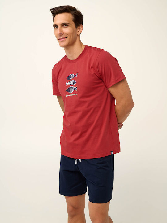 22650 852 VAMP ΑΝΔΡΙΚ. ΠΥΤΖΑΜΑ χρώμα: RED HOT PEPPER