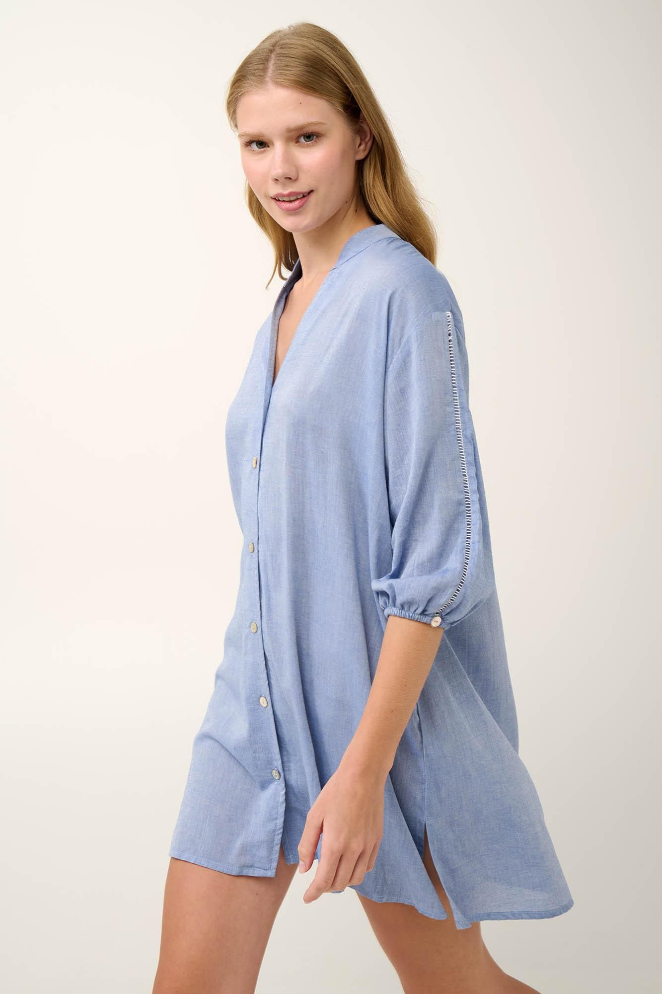 22882 297 VAMP ΓΥΝ. ΦΟΡΕΜΑ χρώμα:BLUE INFINITIT