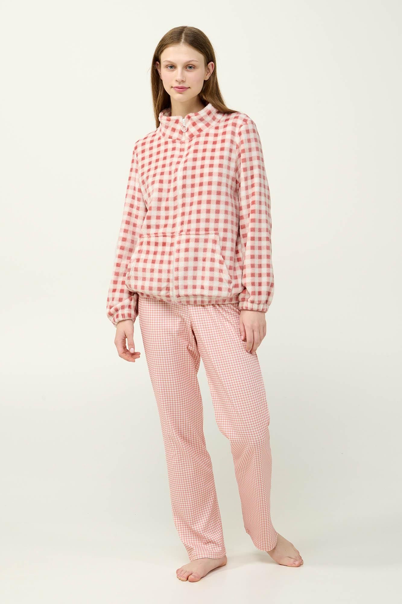 23322 609 VAMP ΓΥΝ. ΖΑΚΕΤΑ χρώμα:PINK TAN BLUE