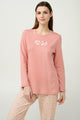 23334 609 VAMP ΓΥΝ. ΠΥΤΖΑΜΑ χρώμα:PINK TAN