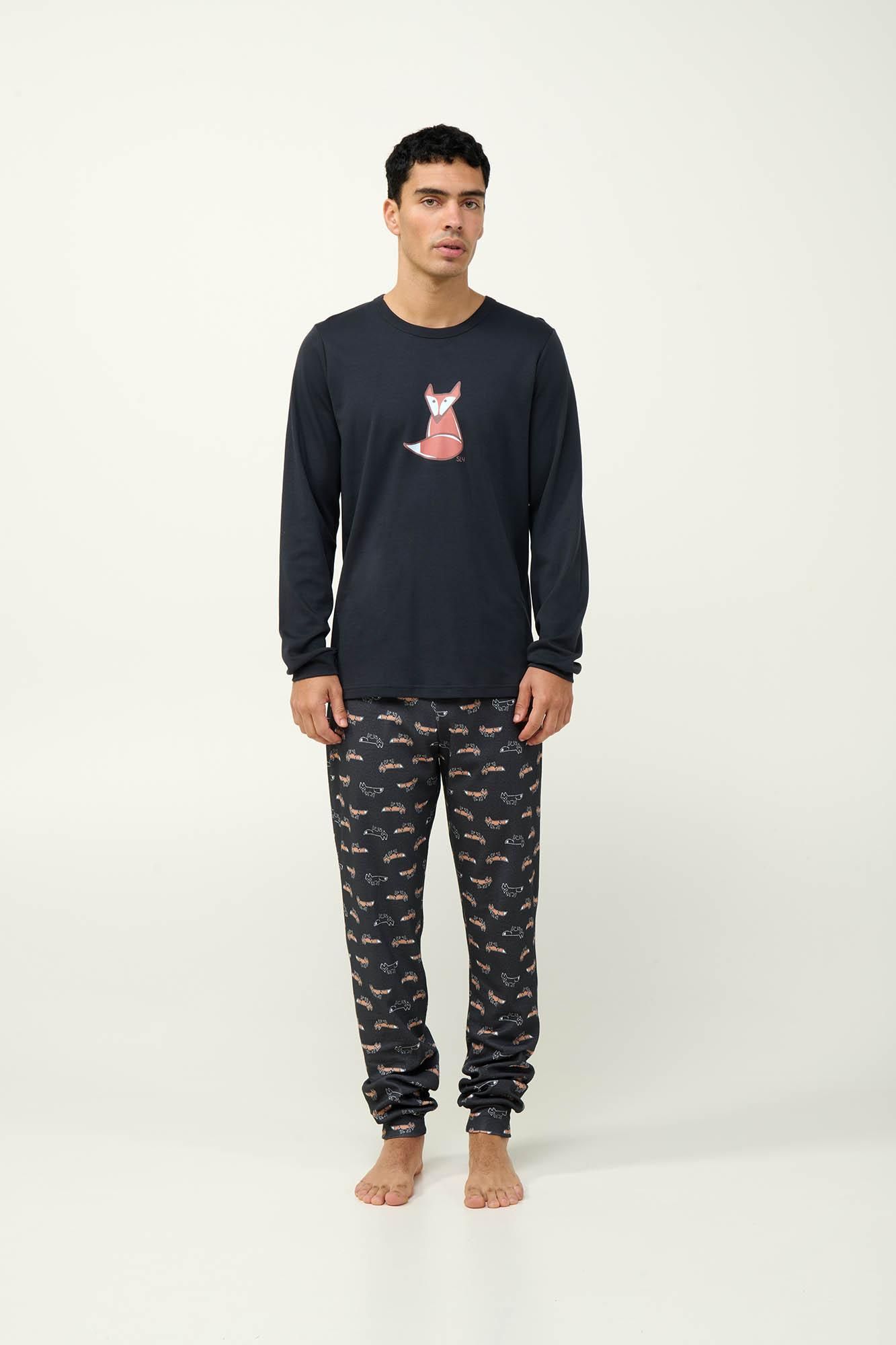 23620 102 VAMP ΑΝΔΡΙΚ. ΠΥΤΖΑΜΑ χρώμα:DARK GRAY