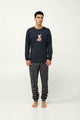 23620 102 VAMP ΑΝΔΡΙΚ. ΠΥΤΖΑΜΑ χρώμα:DARK GRAY