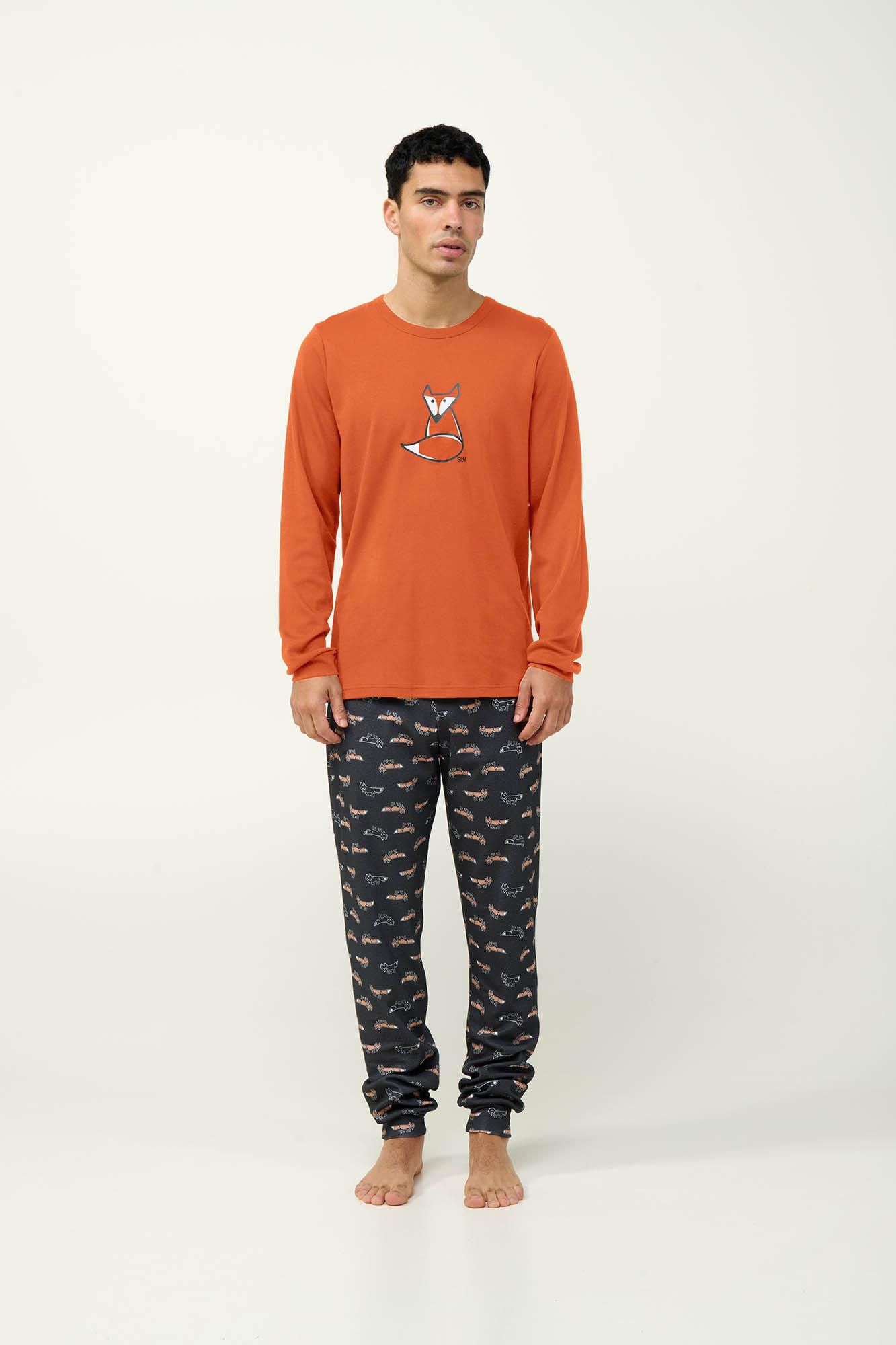 23620 883 VAMP ΑΝΔΡΙΚ. ΠΥΤΖΑΜΑ χρώμα:ORANGE RUST