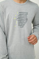 23632 105 VAMP ΑΝΔΡΙΚ. ΠΥΤΖΑΜΑ χρώμα:GRAY MELANGE
