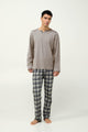 23640 102 VAMP ΑΝΔΡΙΚ. ΠΥΤΖΑΜΑ χρώμα:GRAY CHATEAU DARK GRAY