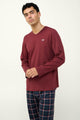 23681 669 VAMP ΑΝΔΡΙΚ. ΠΥΤΖΑΜΑ χρώμα:RED CABERNET