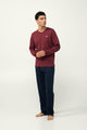 23684 669 VAMP ΑΝΔΡΙΚ. ΠΥΤΖΑΜΑ χρώμα:RED CABERNET
