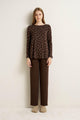 25049 953 VAMP ΓΥΝ. ΠΥΤΖΑΜΑ χρώμα: BROWN MUSE