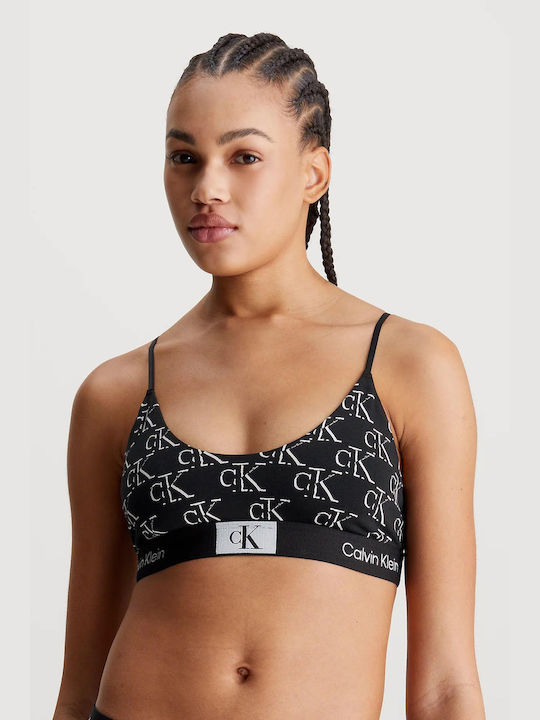 000QF7216 LOC CALVIN KLEIN ΓΥΝ. ΣΤΗΘΟΔΕΣΜΟΣ ΜΠΟΥΣΤΑΚΙ  χρώμα:ΜΑΥΡΟ