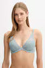 LV00QF8121 ECCI CALVIN KLEIN ΓΥΝ. ΣΤΗΘΟΔΕΣΜΟΣ LIGHTY LINED PLUNGE χρώμα: ΓΚΡΙ-ΜΠΛΕ