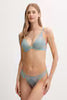 LV00QF8121 ECCI CALVIN KLEIN ΓΥΝ. ΣΤΗΘΟΔΕΣΜΟΣ LIGHTY LINED PLUNGE χρώμα: ΓΚΡΙ-ΜΠΛΕ