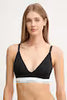 LV00QF8506 P7A CALVIN KLEIN ΓΥΝ. ΣΤΗΘΟΔΕΣΜΟΣ Βαμβακερός Εγκυμοσύνης & Θηλασμού MATERNITY LIGHTLY LINED TRIANGLE  χρώμα: ΜΑΥΡΟ