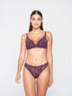 16700 LUNA ΓΥΝ. ΣΤΗΘΟΔΕΣΜΟΣ SYLVIE PUSH-UP CUP C χρώμα: AUBERGINE ΜΩΒ