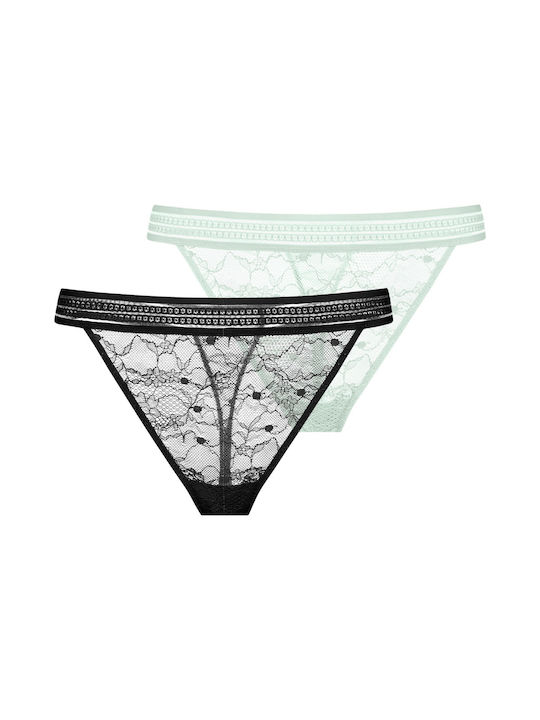 FXST0008LA141-2X0379 ΑΝΙΚΑ DORINA  ΓΥΝ. ΣΛΙΠ 2 ΤΕΜΑΧΙΩΝ χρώμα: ΜΑΥΡΟ-ΒΕΡΑΜΑΝ