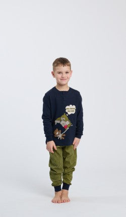 6816HP 1000 HAPPY PEOPLE ΠΑΙΔΙΚ. ΑΓΟΡΙΣΤΙΚ. ΠΥΤΖΑΜΑ NON DORMO SOLO χρώμα:1000 ΤΥΠΟΣ