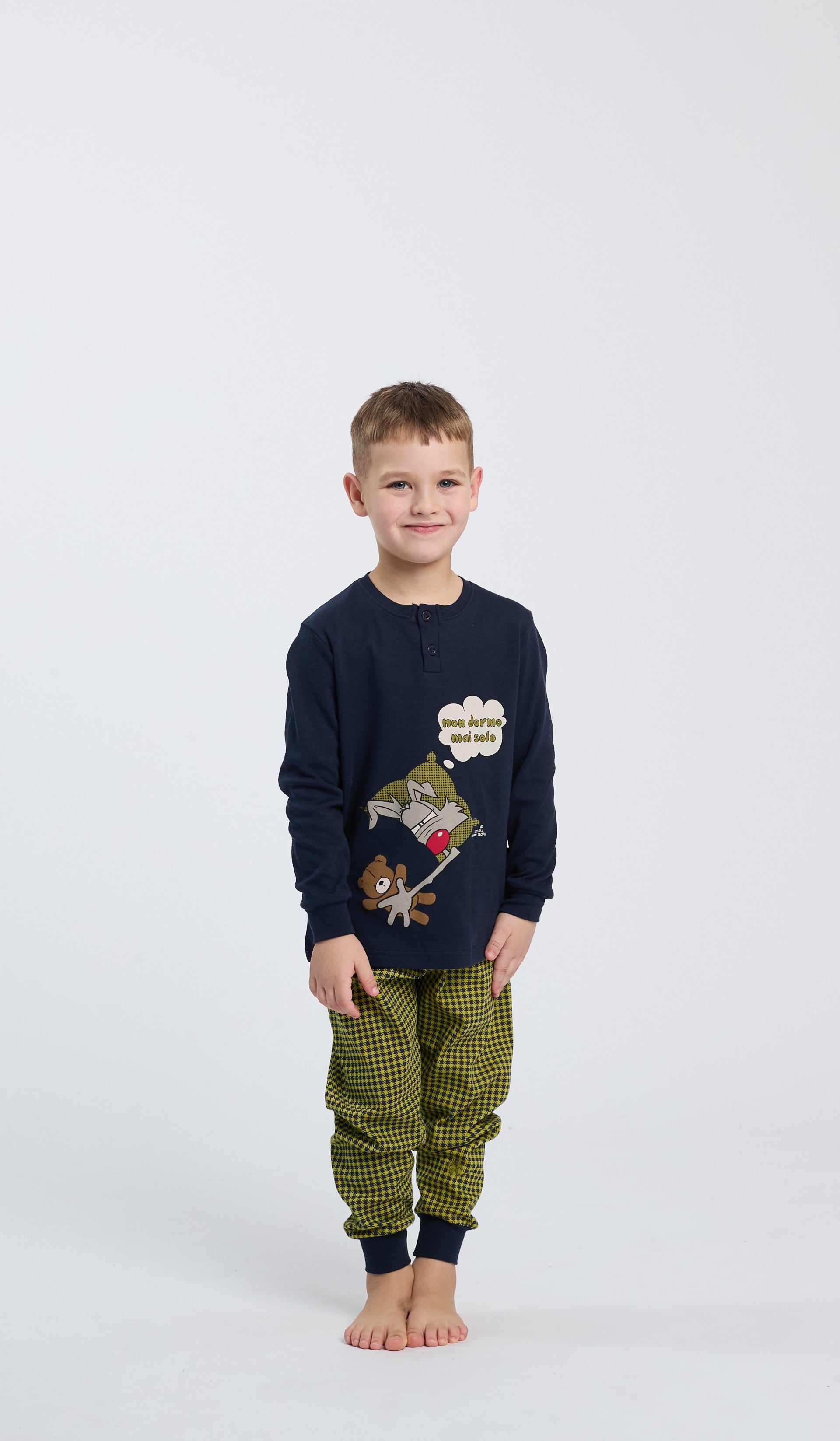 6816-2HP 1000 HAPPY PEOPLE ΠΑΙΔΙΚ. ΕΦΗΒΙΚ. ΑΓΟΡΙΣΤΙΚ. ΠΥΤΖΑΜΑ NON DORMO 1 χρώμα:1000 ΤΥΠΟΣ