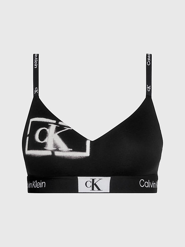 000QF7218E LGHT LINED BRALETTE CALVIN KLEIN ΓΥΝ. ΣΤΗΘΟΔΕΣΜΟΣ BRALETTE ΜΑΥΡΟ ΕΜΠΡΙΜΕ
