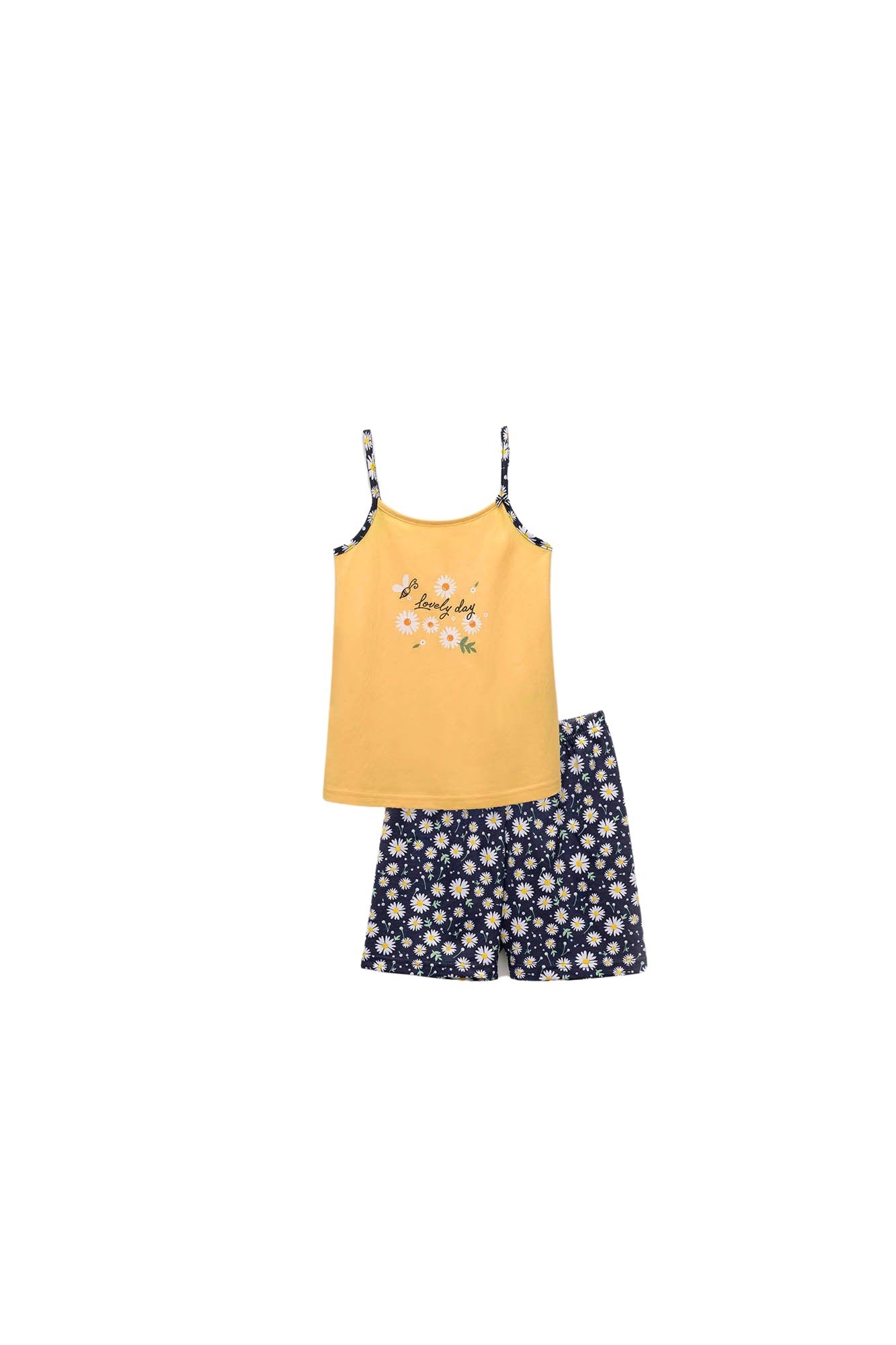 16209 593 VAMP ΠΑΙΔ. ΚΟΡΙΤΣΙΣΤΙΚ. ΠΥΤΖΑΜΑ YELLOW FLAX