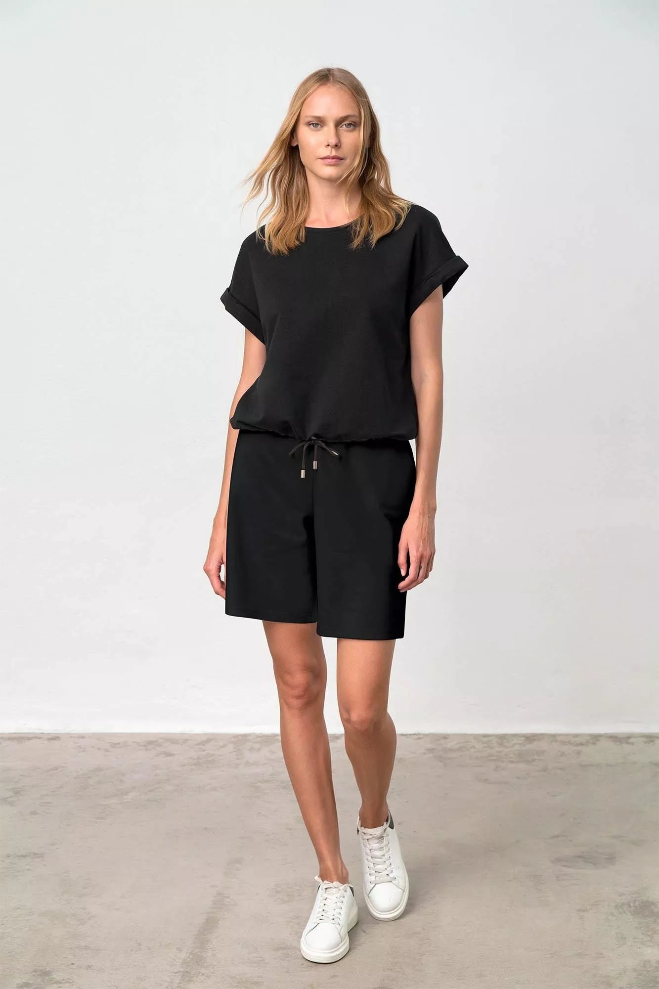 18346 100 BLACK VAMP ΓΥΝ. ΠΑΝΤΕΛΟΝΙ ΒΕΡΜΟΥΔΑ χρώμα: ΜΑΥΡΟ