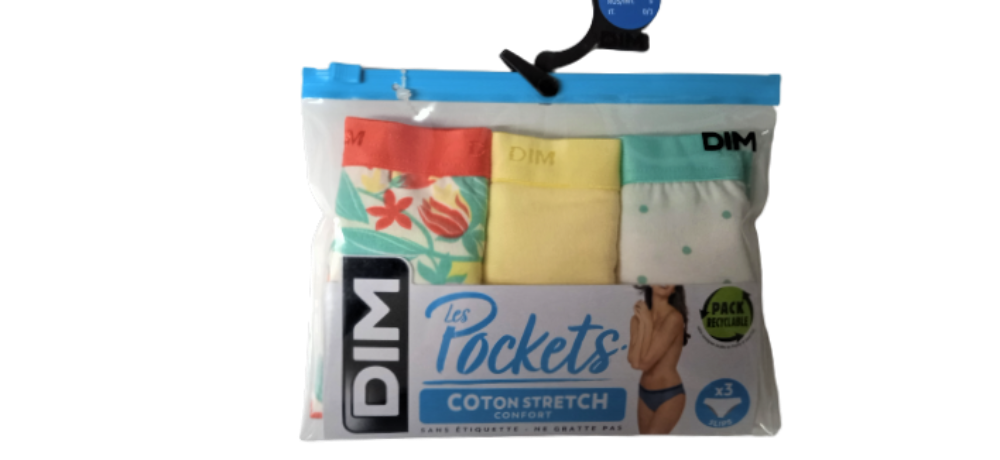 D4C17 AL55 DIM LES POCKETS COTON STRETCH CONFORT ΓΥΝ. ΕΣΩΡΟΥΧΟ ΣΛΙΠ ΣΕΤ 3 ΤΕΜΑΧΙΩΝ, ΣΧΕΔΙΑ: 1 ΒΕΡΑΜΑΝ, 1 ΚΙΤΡΙΝΟ, 1 ΚΟΡΑΛΙ