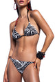 23065081 02 "ULTRA CHIC" BLUE POINT ΓΥΝ. ΜΑΓΙΩ ΣΛΙΠ  BRAZILIAN ANIMAL PRINT χρώμα: ΜΑΥΡΟ-ΑΣΠΡΟ