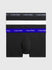 0000U2664G Η4X LOW RISE TRUNK CALVIN KLEIN ΑΝΔΡΙΚ. ΕΣΩΡΟΥΧΟ ΜΠOΞΕΡ 3 PACK Σετ 3 TEM ΜΑΥΡΑ ΜΕ ΛΟΓΟΤΥΠΟ  ΛΕΥΚΟ ΣΤΟ ΛΑΣΤΙΧΟ ΧΡΩΜΑΤΟΣ ΜΑΥΡΟ, ΜΠΛΕ-ΜΩΒ ΚΑΙ ΜΠΕΖ