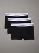 000NB3963A UB1  MODERN COTTON 3PK CALVIN KLEIN ΑΝΔΡΙΚ. ΕΣΩΡΟΥΧΟ ΜΠOΞΕΡ 3 PACK Σετ 3 TEM classic Fit , χρώματα: 3 MAYΡΑ ΜΕ ΛΕΥΚΑ ΛΑΣΤΙΧΑ ΜΕ ΜΑΥΡΟ ΛΟΓΟΤΥΠΟ ΤΗΣ ΕΤΑΙΡΕΙΑΣ