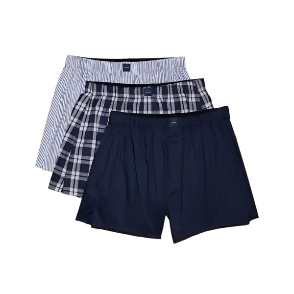 000NB4006 TMM COTTON CLASSICS ΦΑΡΔΕΙΑ ΓΡΑΜΜΗ ΚΑΡΩ 3PK CALVIN KLEIN ΑΝΔΡΙΚ. ΕΣΩΡΟΥΧΟ ΜΠOΞΕΡ 3 PACK Σετ 3 TEM classic Fit  100% ΒΑΜΒΑΚΙ, χρώματα: 1 ΜΠΛΕ, 1 ΣΙΕΛ, 1 ΜΑΥΡΟ ΜΕ ΠΕΡΑΣΤΑ ΛΑΣΤΙΧΑ ΣΤΟ ΙΔΙΟ ΜΟΤΙΒΟ