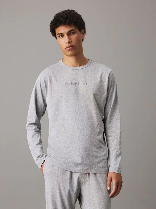 000NH2748E QQC CALVIN KLEIN ΑΝΔΡΙΚ. ΦΑΝΕΛΛΑ χρώμα: ΓΚΡΙ ΜΕΛΑΝΖΕ
