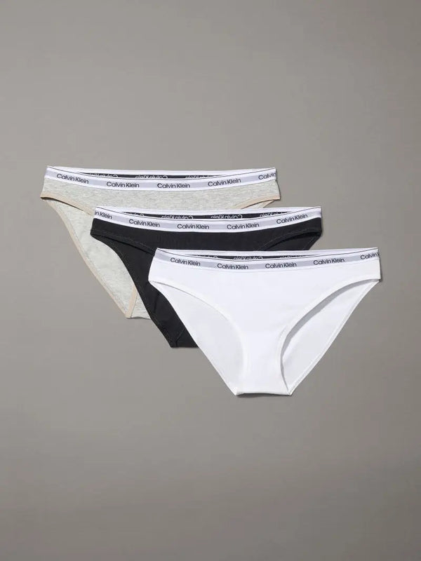 000QD5207E P27 MODERN LOGO THONG COTTON STRETCH CALVIN KLEIN ΓΥΝ. ΕΣΩΡΟΥΧΟ BIKINI 3 ΤΕΜ. χρώματα: ΜΑΥΡΟ, ΓΚΡΙ ΜΕΛΑΝΖΕ, ΚΑΦΕ