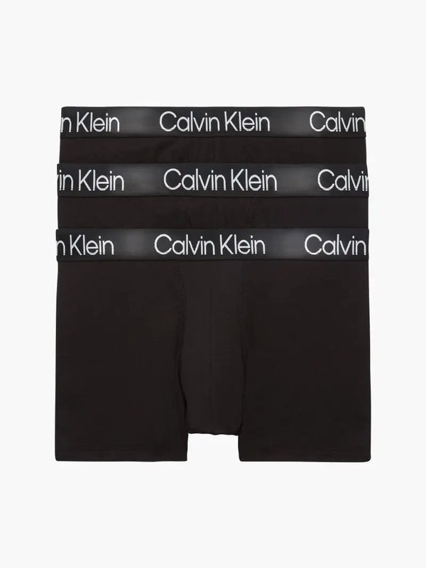 000NB 2970A  7V1 CALVIN KLEIN ΑΝΔΡΙΚ. ΕΣΩΡΟΥΧΟ ΜΠOΞΕΡ TRUNK 3PK Σετ 3 TEM ΜΑΥΡΟ, ΜΑΥΡΟ,ΜΑΥΡΟ