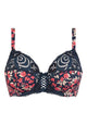70AAG76 SANS COMPLEXE ΓΥΝ. ΣΤΗΘΟΔΕΣΜΟΣ CUP D χρώμα:ΕΜΠΡΙΜΕ (FLORAL MARINE ET ROUGE)