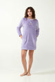 21305 825 VAMP ΓΥΝ. ΝΥΧΤΙΚΟ 100% POLYESTER  χρώμα:LAVENDER SWEET  Νυχτικό Fleece με Τσέπες