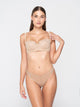 24090 LUNA ΓΥΝ. ΣΛΙΠ ORCHIDEA BRAZILIAN BRIEF χρώμα: ΔΕΡΜΑ