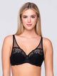 16503 LUNA ΓΥΝ. ΣΤΗΘΟΔΕΣΜΟΣ Pearll balconette with half-padding χρώμα: ΜΑΥΡΟ