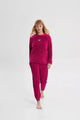 19426 670 VAMP ΓΥΝ. ΠΥΤΖΑΜΑ ΜΕ ΜΑΚΡΥ ΜΑΝΙΚΙ χρώμα: FUCHSIA BERRY
