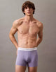 LV00NB4263 VW6 LOW RISE TRUNK 3PK CALVIN KLEIN ΑΝΔΡΙΚ. ΕΣΩΡΟΥΧΟ ΜΠOΞΕΡ 3 PACK Σετ 3 TEM classic Fit  100% ΒΑΜΒΑΚΙ, χρώματα: ΜΑΥΡΟ, ΓΚΡΙ, ΜΩΒ ΜΕ ΛΑΣΤΙΧΑ ΛΕΥΚΑ ΜΑΥΡΟ ΓΚΡΙ ΜΩΒ