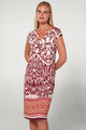 20488 318 BEACHDRESS VAMP ΓΥΝ. ΦΟΡΕΜΑ ΘΑΛΑΣΣΗΣ χρώμα:RED RHODON