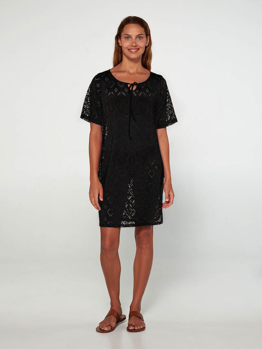 20513 100 BEACHDRESS VAMP ΓΥΝ. ΦΟΡΕΜΑ ΘΑΛΑΣΣΗΣ χρώμα:ΜΑΥΡΟ