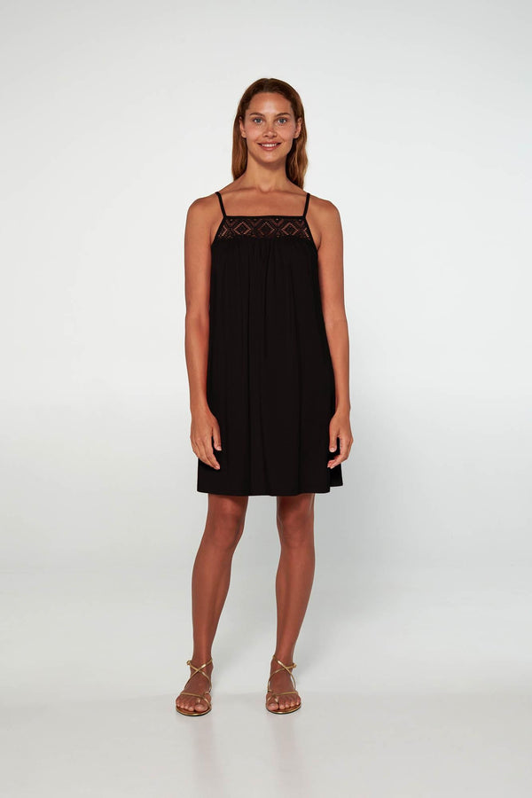 20517 100 BEACHDRESS VAMP ΓΥΝ. ΦΟΡΕΜΑ ΘΑΛΑΣΣΗΣ χρώμα:ΜΑΥΡΟ
