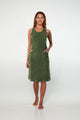20549 643 BEACHDRESS VAMP ΓΥΝ. ΦΟΡΕΜΑ ΘΑΛΑΣΣΗΣ χρώμα:GREEN OIL