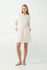 21360 113 VAMP ΓΥΝ. ΡΟΜΠΑ χρώμα: BEIGE SKIN  Υπόλευκη Fleece Ρόμπα με Φερμουάρ και κουκούλα