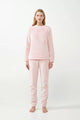 21425 428 VAMP ΓΥΝ. ΠΥΤΖΑΜΑ 100% ΠΟΛΥΕΣΤΕΡ χρώμα: PINK PEACH  Πυτζάμα Fleece Πιε-Ντε-Πουλ
