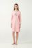 21492 428 VAMP ΓΥΝ. ΝΥΧΤΙΚΟ 100% BAMBAKI χρώμα:PINK PEACH  Interlock Νυχτικό με Μανσέτες